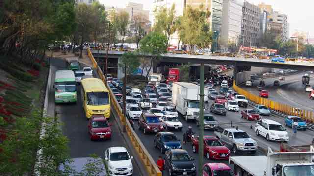 Mexiko City Nachmittagsverkehr 