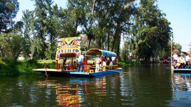 Mexiko City Xochimilco die schwimmenden Gärten