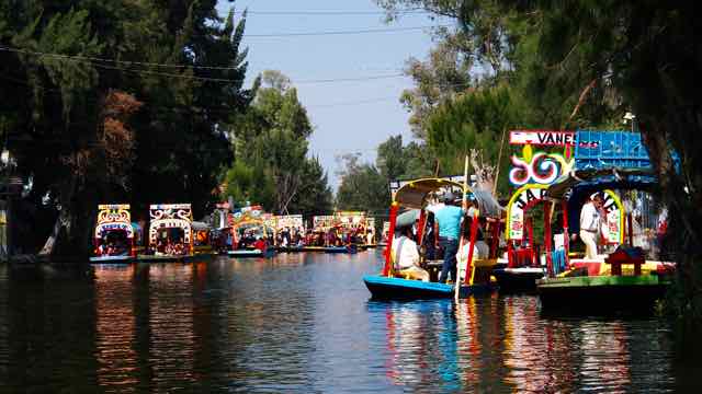 Mexiko City Xochimilco die schwimmenden Gärten
