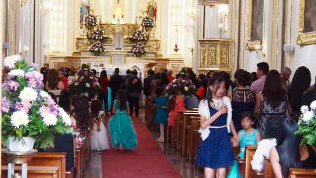 Aguascalientes Zaungast bei Hochzeit