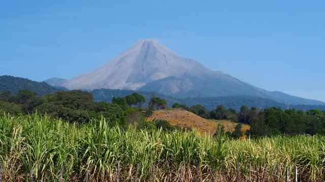 der Vulkan Colima