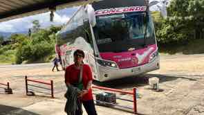 am Weg nach Bogota mit dem Bus