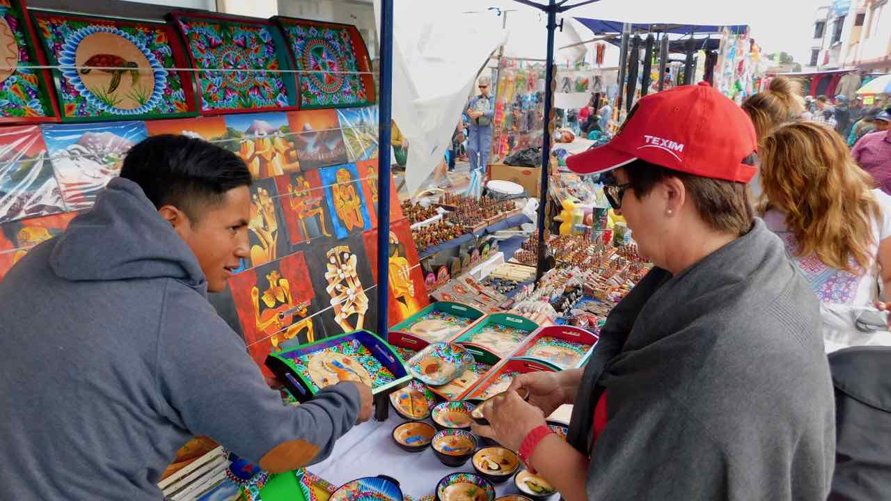 in Otavala am Markttag