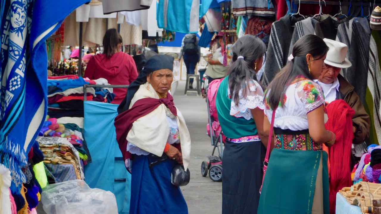 in Otavala am Markttag