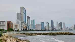 Bocagrande hier stehen die Strand Hotels von Cartagena